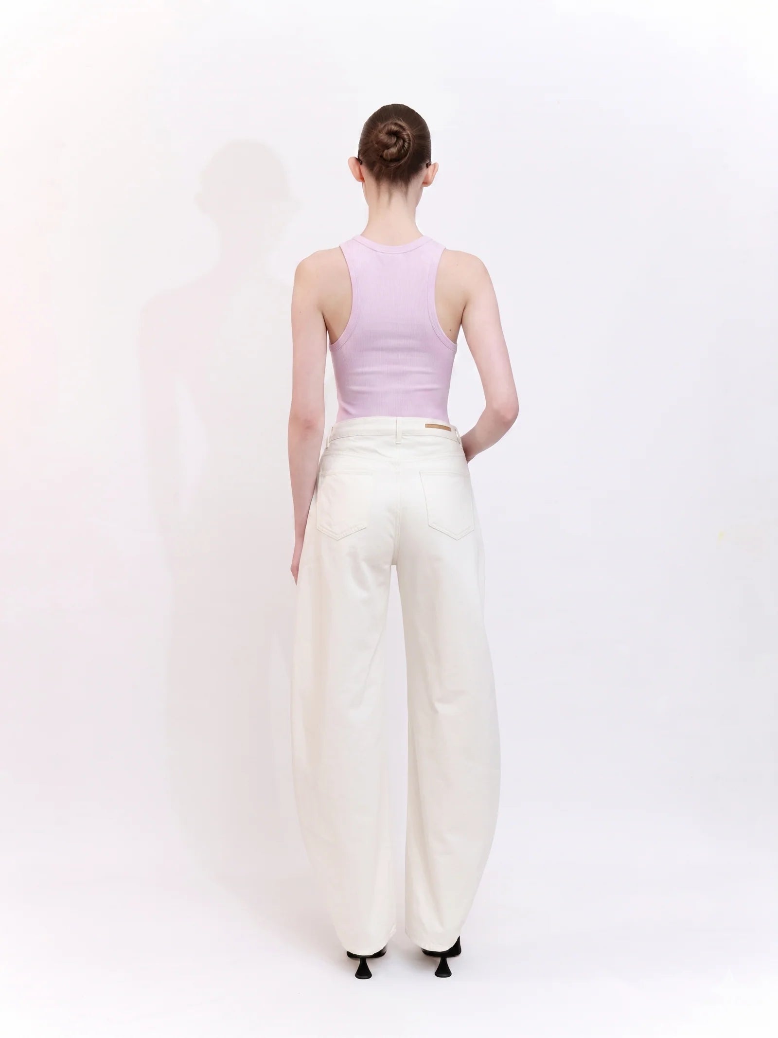 Soft Knit Halter Neck Tank Top in Lavender