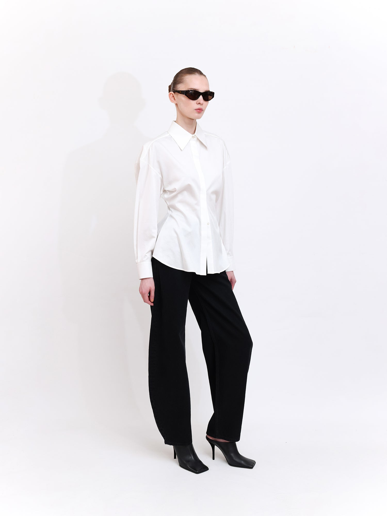 Shirt with Lace-Up Back Detail