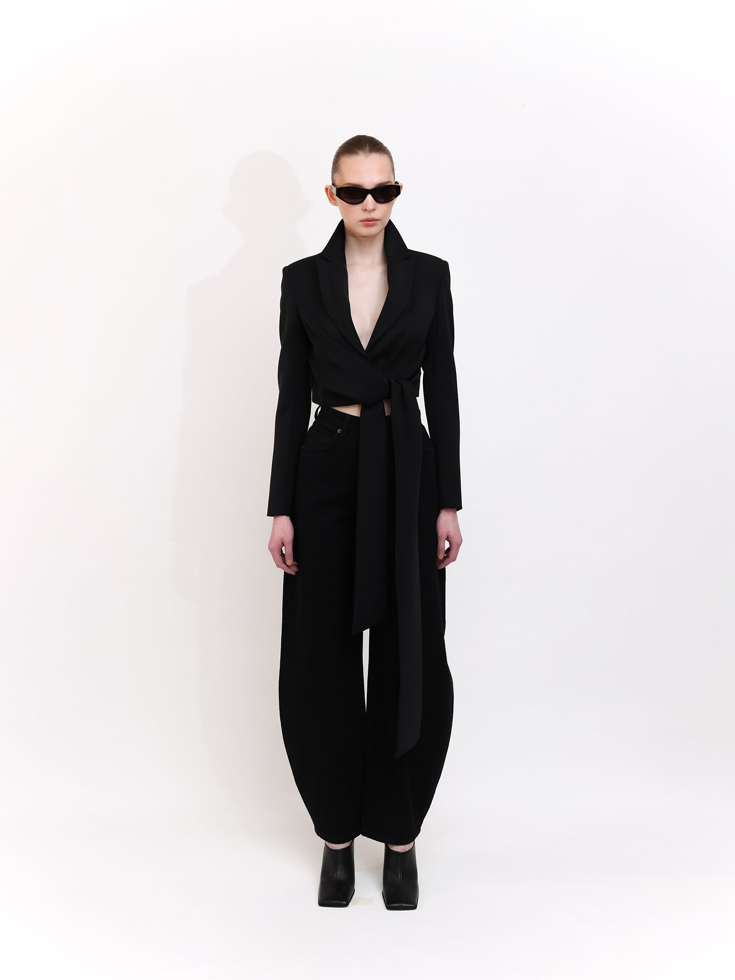 Crop Black Blazer