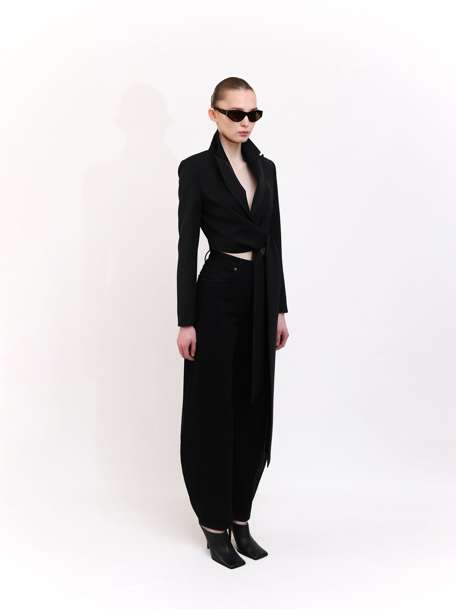 Crop Black Blazer