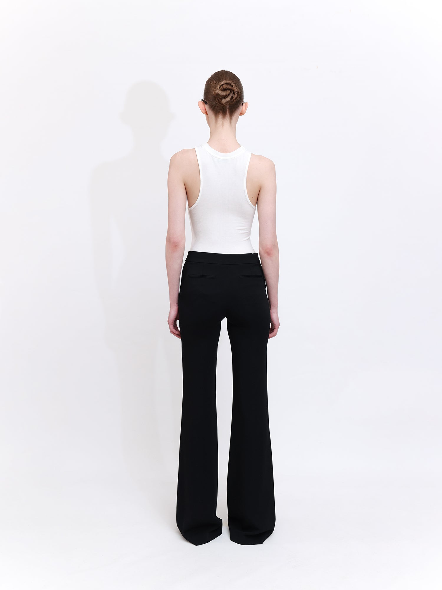 Soft Knit Halter Neck Tank Top in Ecru