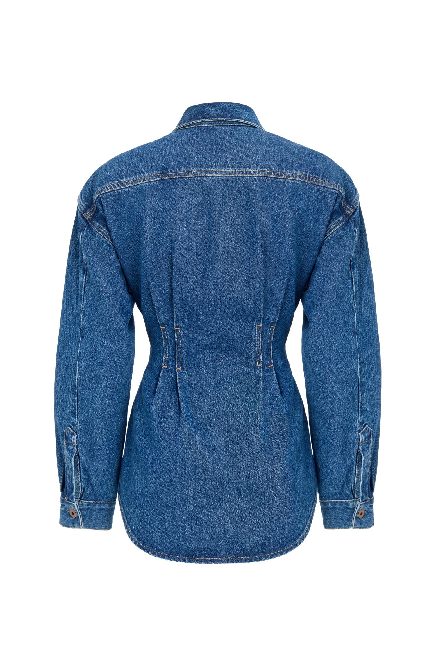 Classic Denim Jacket with Waist Shaping