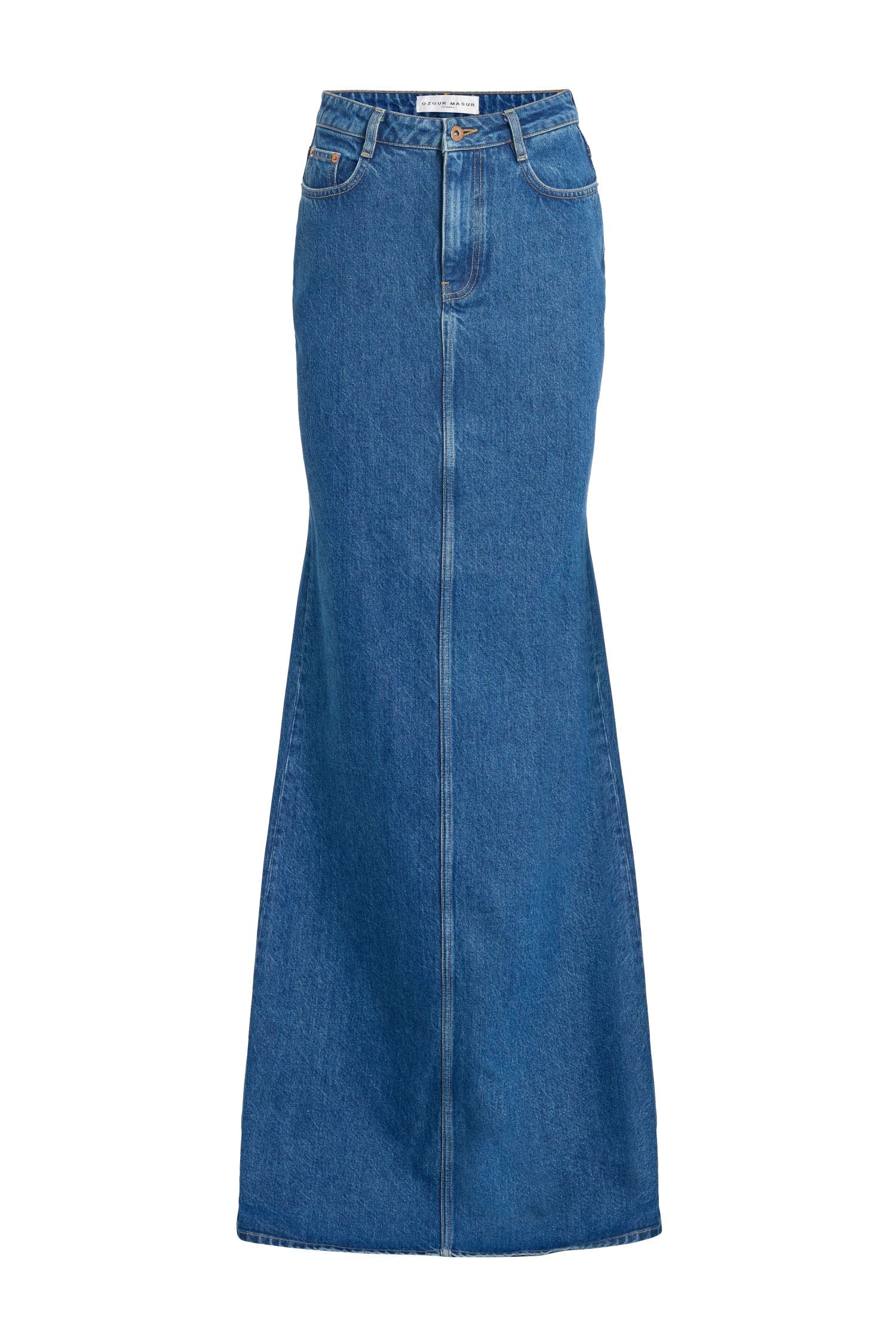 Blue A-Line Denim Skirt