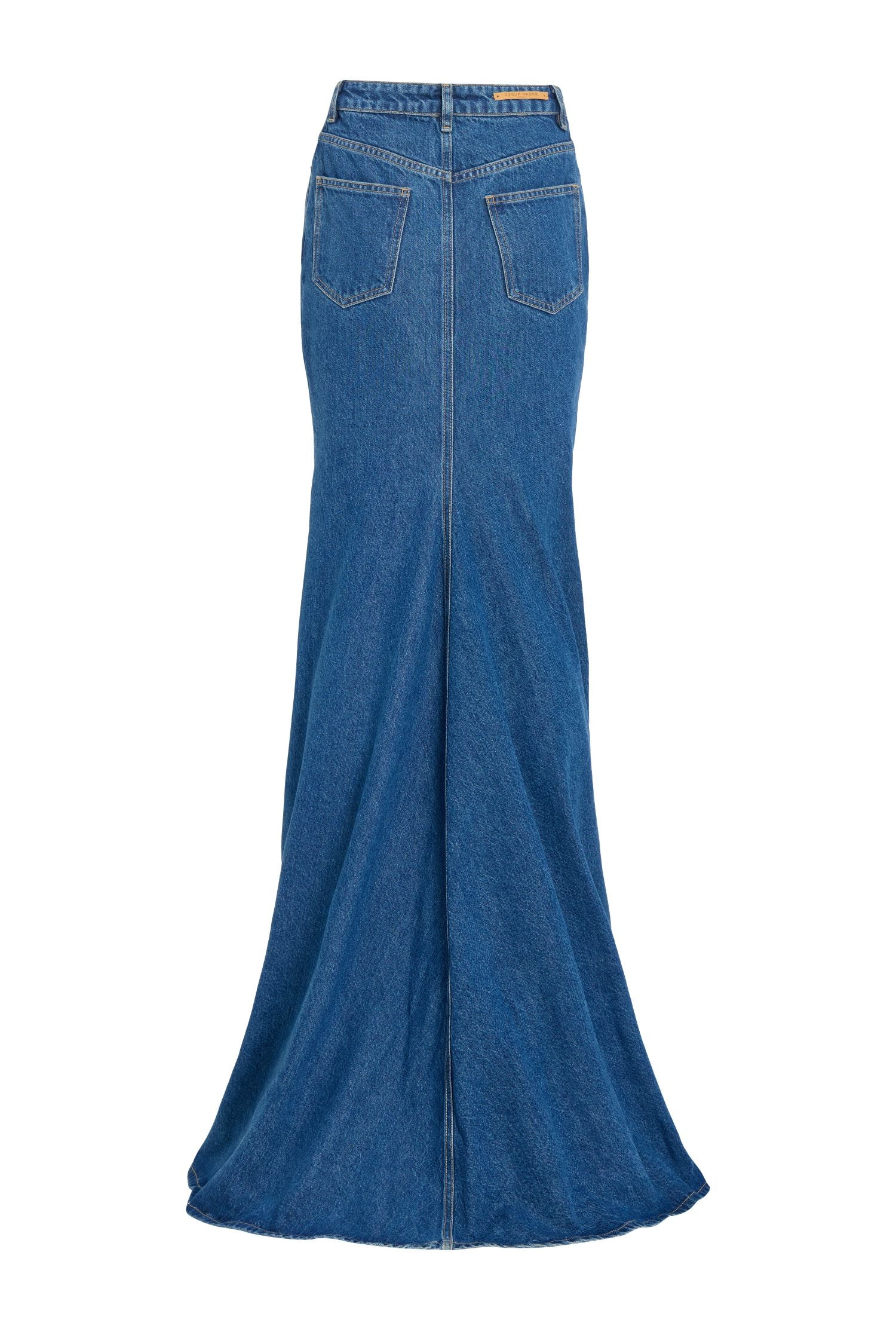 Blue A-Line Denim Skirt