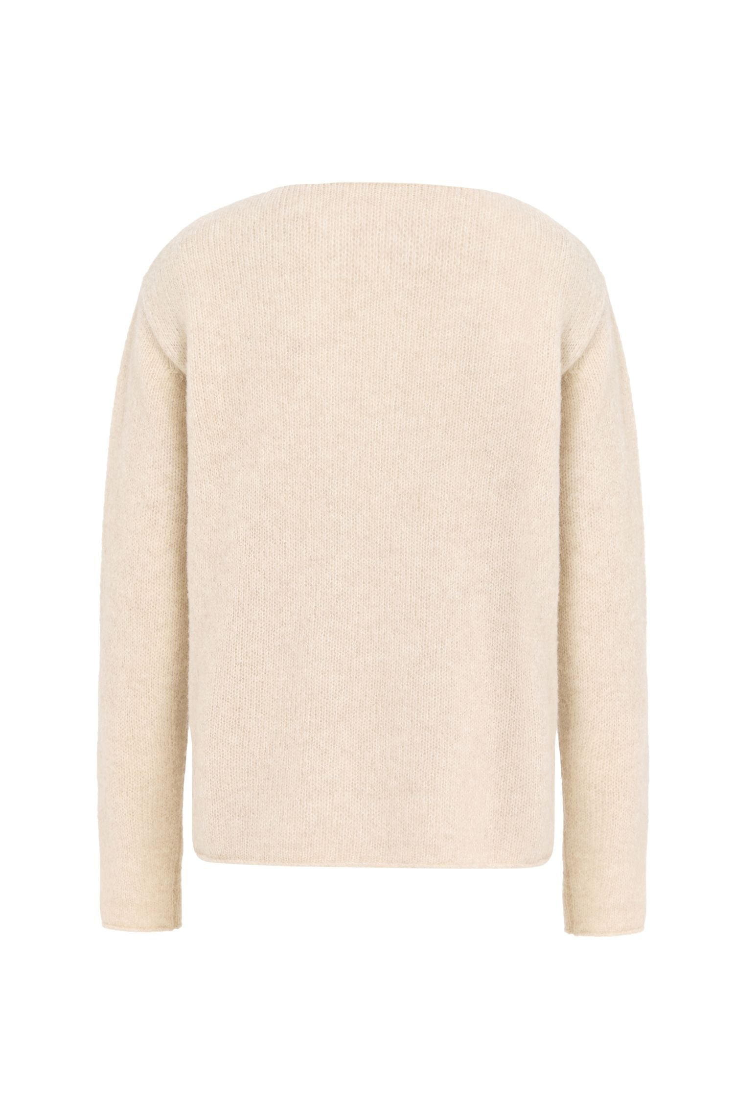 Crew Neck Sweater with Scarf Set