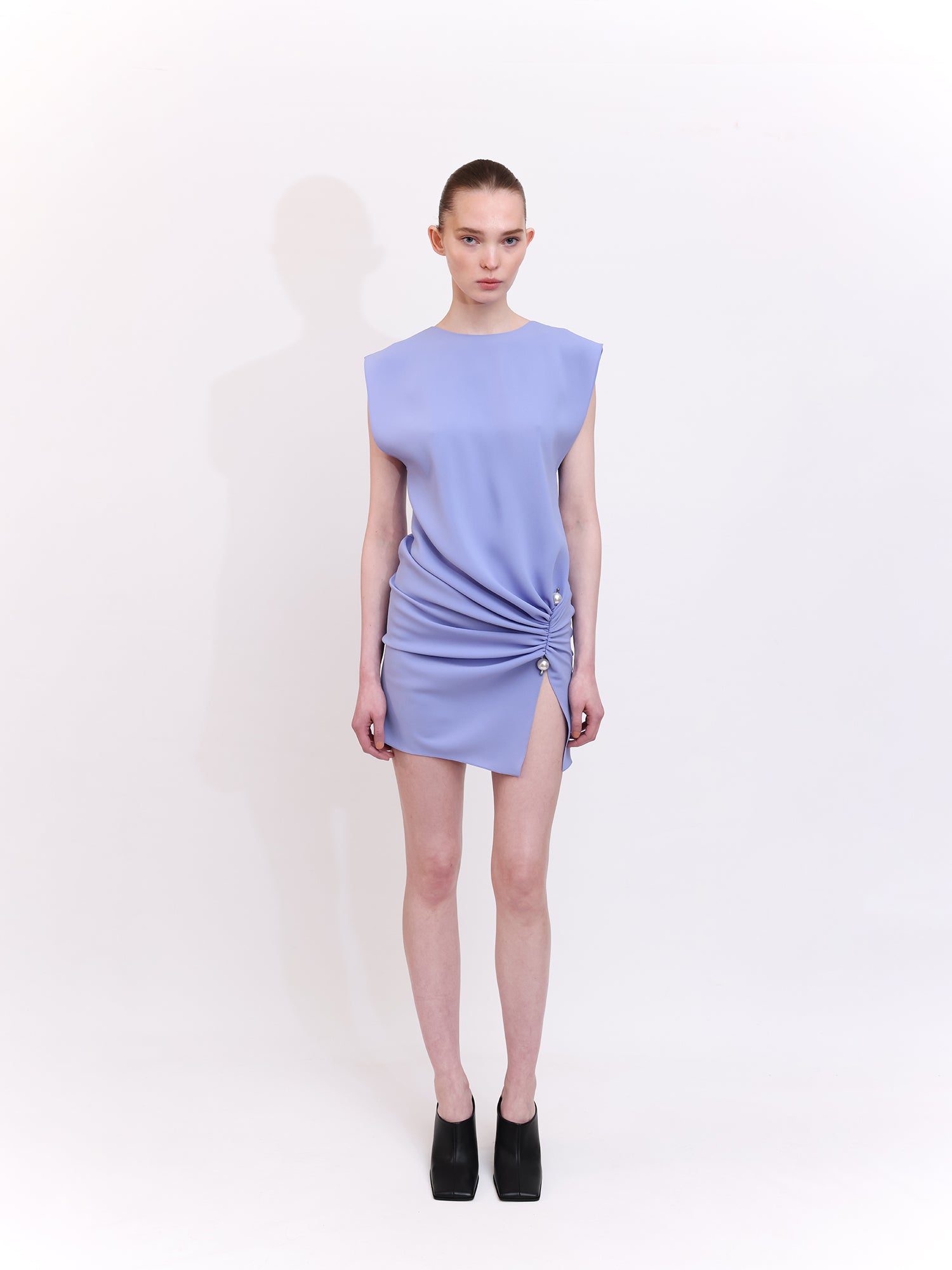 Mini Dress  With Pearl Accessory