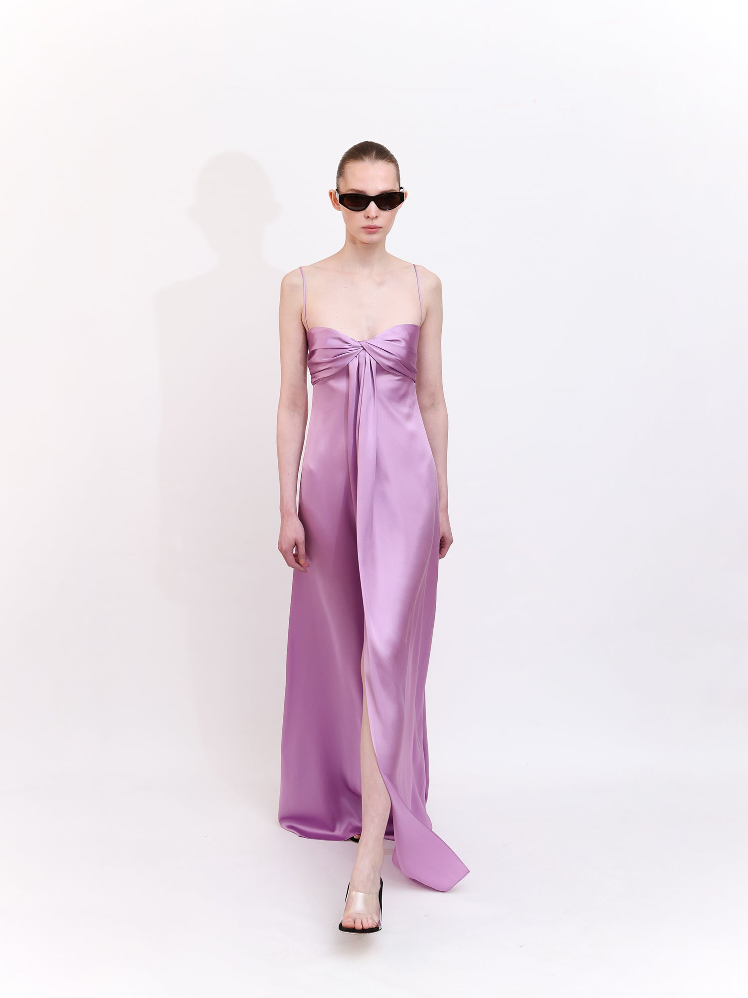 Strapless Dress with Hand-Pleated Bust