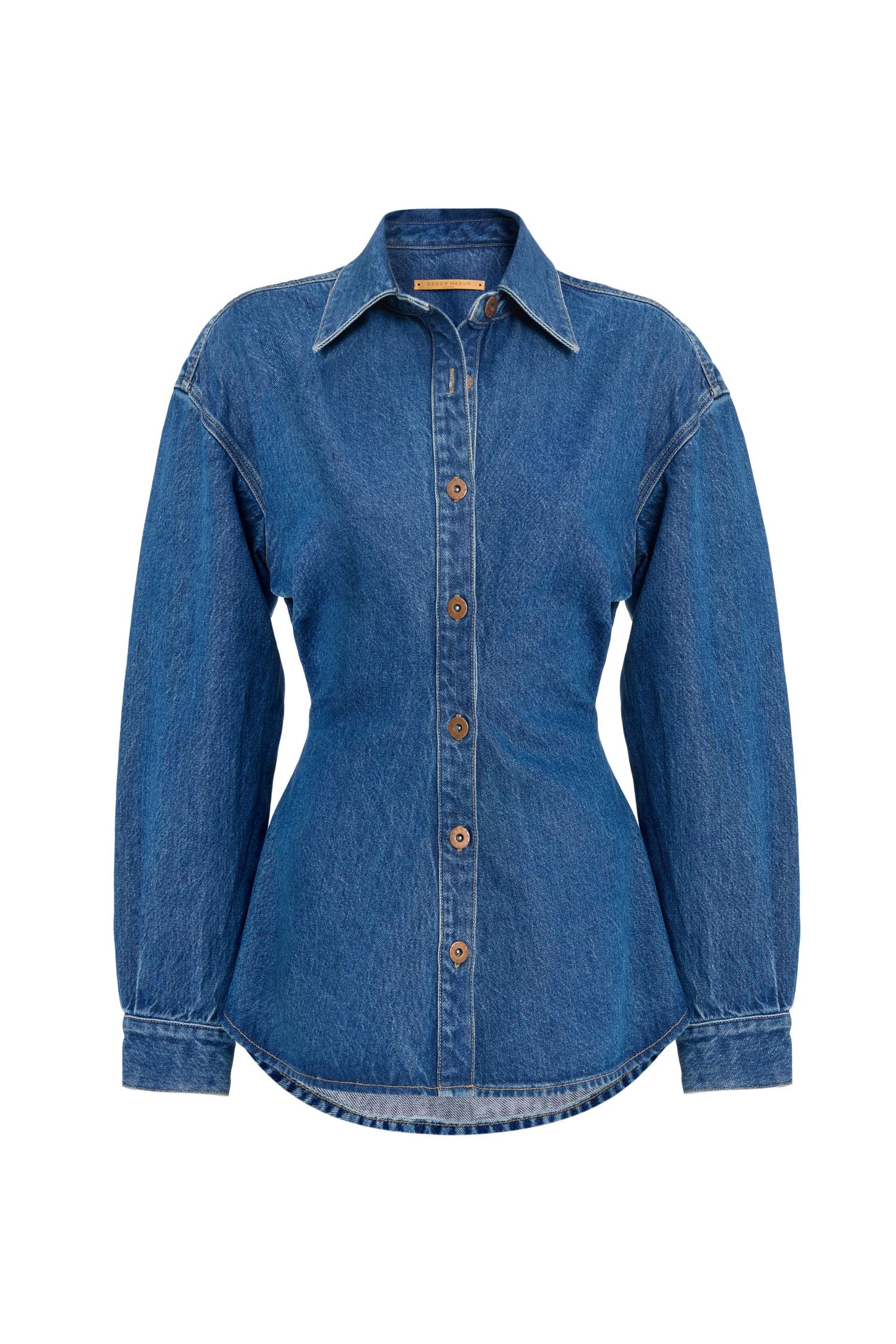 Classic Denim Jacket with Waist Shaping
