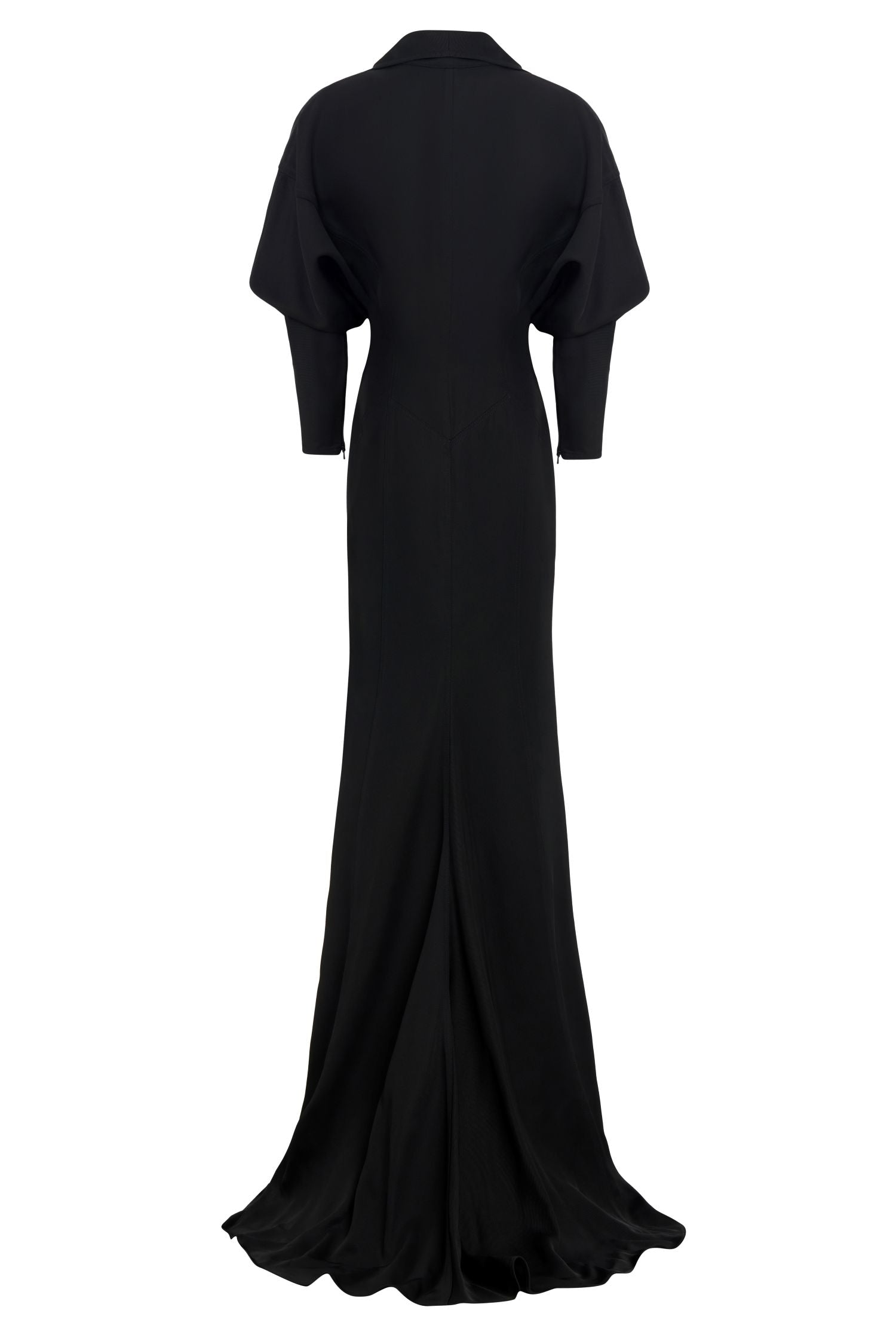 Long Zip-Up Maksi Dress